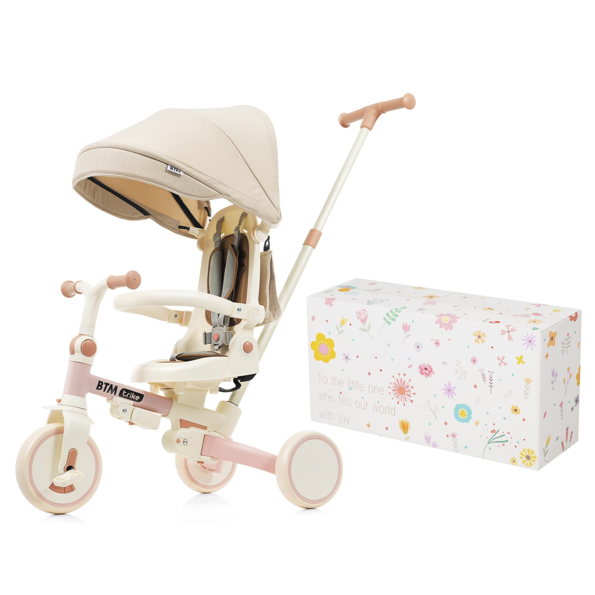 Amazon.co.jp: BTM 三輪車 子供用 7in1 折りたたみ ギフト箱入り 座面